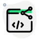 Share programming code to peers in the organization icon