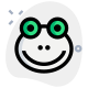 Frog short-bodied tailless amphibians with big eyes emoji icon