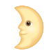 First Quarter Moon Face icon