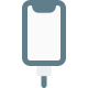 Mobile phone on charging with cable attached icon