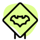 Animal trespassing logotype on a square box icon