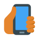 スマートフォンを持った手-スキン-タイプ-4 icon
