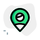 Location of a single user for work from remote location icon