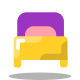 Односпальная кровать icon