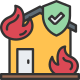 house fire icon