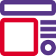 Different shapes of material layout template - mechanical drawing icon