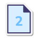 Deux pages icon