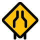 routes-étroites-externes-des deux côtés-reliées-à-une-route-à-voie-remplie-de-trafic-tal-revivo icon
