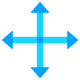 Redimensionner Quatre Directions icon