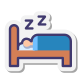 Dormindo na cama icon
