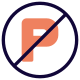 No Parking in private property of a location icon