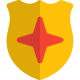 distintivo-de-escudo-externo-com-estrela-cruz-para-mencionar-policiais-honorários-distintivos-sombra-tal-revivo icon