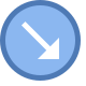 Circled Down Right icon