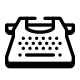 Máquina de escrever sem papel icon