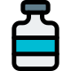 Pill bottles for laboratory testing to check the compounds icon