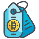 Bitcoin Price Tag icon