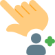 Add user multiple user with single touch icon