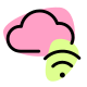 Wireless connection of cloud drive file access icon