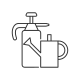 Watering Can And Hand Sprayer icon