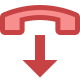 통화 종료 icon