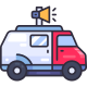 Marketing Van Car icon