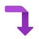 Curved Arrow Downward icon