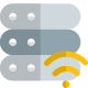 Wireless database file transfer from server system icon