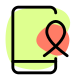 Information regarding cancer viewed on a smartphone icon