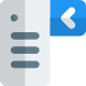 User interface dropdown menu for multiple selections icon