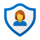 보안 사용자 여성 icon