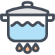 Boiling pot icon