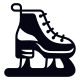 Ice skating shoes icon