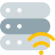 Wireless database file transfer from server system icon