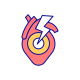 icone-colorate-per-infarto-esterno-anoressia-e-bulimia-papa-vettore-2 icon