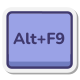 клавиша Alt-плюс-F9 icon