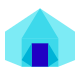 Polygonal Tent icon