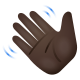 Waving Hand Dark Skin Tone icon