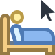 Travailler au lit icon