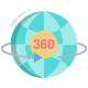 360 grados icon