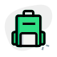 Backpack for a airport luggage and other person accessories icon