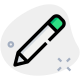 Pencil drawing tool feature in design software icon