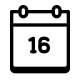 Calendário 16 icon