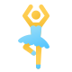 Ballerina-Ganzkörper icon
