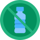 No Plastic Bottles icon