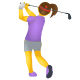 Woman Golfing icon
