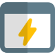 Energy and production of electricity online on website icon