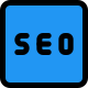 Search engine optimization for enhancing content online icon