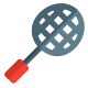 Badminton racket as one of the indoor Olympics sports icon