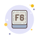 F6 键 icon