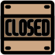 Closed Sign icon